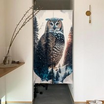 동물 문 커튼 중국어 잉어 호랑이 표범 새 파티션 화면 복도 입구 출입구 일본 방 장식, CTS00764+85x150cm