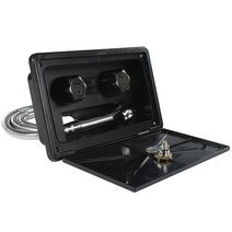 캠핑카용품 캠핑카부품 카라반용품 rv external shower box kit with lock boat Marine camper motorhome caravan access, 7hh802940-bk