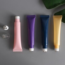 튜브 3볼 롤온 롤러마사지 로션에센스 공병 여행용 용기 공용기, 퍼플