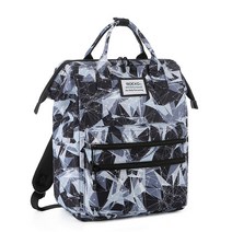 백팩 노트북 가방 13인치 15.6인치 캐주얼 백팩 남녀 작은 가방, 15/15.6/16.1 인치, 스타블랙코튼방진+백스트랩