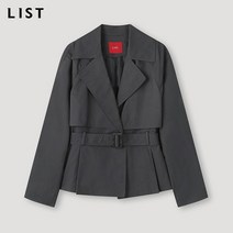 [리스트(LIST)] 코튼 원턱 하프 트렌치코트_TWWBYM72030_DG