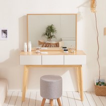 풀하우스 웨딩데이 콘솔 정리함 원목 수납 서랍 화장대세트, 01.화이트