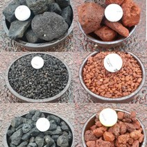 유림화훼자재상사 화산석 자연화산석화분마감재 가벼운돌 화산원석괴석유림화분 화산사(블랙) 5호(30~50mm) 3kg, 1개