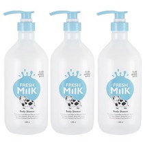 플로르드망 프레시 밀크 바디 샤워 1000ml, 3개