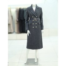 지고트 알파카 더블 체크 코트 JMB-A0-CT93