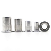 인서트너트 M3 M4 M5 M6 M8 M10 M12 스테인레스 스틸 리벳 너트 색상 아연 알루미늄 플랫 헤드 나사 인서트, [07] M12 5pcs, [03] Aluminum