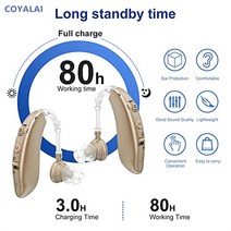 일렉앰프 새로운 BTE 오디오 충전식 블루투스 미니 디지털 보청기 노인을 위한 사운드 앰프 청각 장애인, 03 blue with Bluetooth
