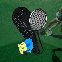 [살밍스쿼시라켓110] 헬스앤프렌즈 혼자 치는 실내 테니스 리턴볼 셀프 스쿼시 나 홀로 테니스 연습기 커플운동, 싱글 테니스 세트