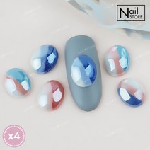 트리플 캔디스톤-1 (4개입) /영롱스톤/삼색스톤/반볼, 없음, 스톤-01