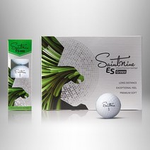 정품볼 세인트나인 ES GREEN 화이트 3피스 골프볼 12구(1dz) 2023 신형