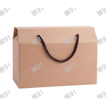 봄91 끈손잡이 다용도 손잡이박스 2호 24 x 12 x 13 cm, 혼합 색상, 4개