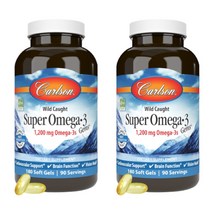 칼슨랩스 오메가3 비타민E 1200mg 180정 2개