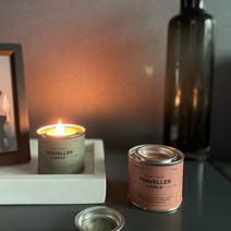 프레멜 트레블러 캠핑캔들 라지 330ml, 카키(레인그라스향)