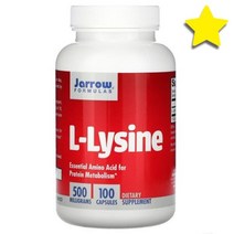 자로우포뮬러스 L 라이신 엘 리신 Lysine 500mg 캡슐 100정, JRW15004