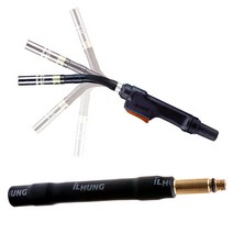 국산 co2 플렉시블 토치바디 350A 500A M10 M11 M12 180L 후렉시블 co2가이드 토치 바디 휘어지는 용접홀더 용접토치 바듸 용접기 헤드 머리 손잡이 홀더, Co2가이드후렉시블 M12