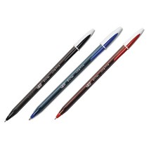 빅 크리스탈 이그젝트볼펜 0.7mm 적색, 1개