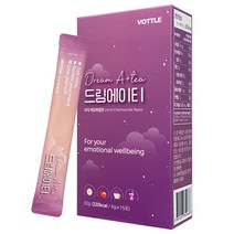 브이오틀 잠 잘오는 숙면차 드림에이티 리치맛 15kcal 캐모마일릴렉서 4g x 15포, 1개+보틀