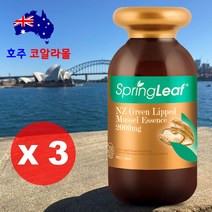 뉴질랜드 초록홍합 직구 그린머슬 2개 스프링리프 콘드로이친 호주코알라몰, 200캡슐 3개