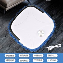 로봇 청소기 물 걸레 무선 저소음 습식 건식 자동, 흰색 습식 및 건식 걸레질