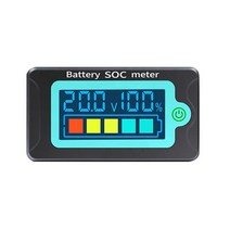 적산계 파워 뱅크 배터리 SOC 전력계 용량 표시기 8-100V 직류 36V 테스터 방수, 03 Green