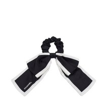 샤넬 [빈티지] 블랙 CHANEL 로고 리본 헤어밴드 AA7530
