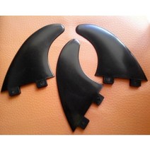 HONVI FCS 플라스틱 다채로운 서핑 핀 G5 surfbaord 핀, 검은색