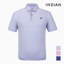 인디안 INDIAN 멀티 패턴 에리형 반팔 티셔츠_MITASXM3221