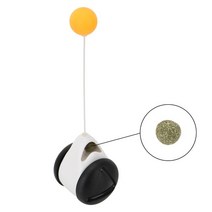 고양이 무소음캣휠 고양이쳇바퀴 런닝머신 HOOMIN-애완 동물 대화형 장난감 바퀴가 달린 고양이 회전 공, 01 WHITE