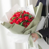 모던50송이로즈비누꽃다발A 70cm_P 조화 기념일 선물, 단품