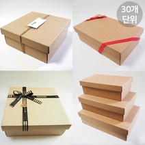 큰 선물박스 주문제작 큰상자 크라프트상자 패키징 패키지 싸바리 답례품 포장케이스, 30개, A23-정23호 345x345x100(30장)