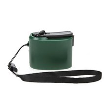 캠핑용 발전기 캠핑 소형 비상 충전기 핸드 크랭크 전원 휴대 전화 발전기 수동 충전기, 초록