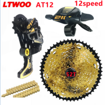 자전거구동계 ltwoo at12 mtb mountain bike groupset 12 speed shifter 레버 rear derailleursugek 카세트 체인, at12 4 키트 52t