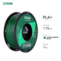 3d 프린터 재료 ESUN-3D 프린터 필라멘트 PLA 플러스 1.75mm +/- 0.03mm 1KG 고 인성 무독성 거품 없음 FD, 14 pine green