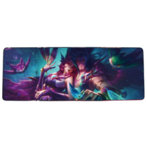 롤 LOL 디자인 마우스 패드 79종 시리즈 리그 오브 레전드 장패드 3mm 두께, 800x300mm + 3mm개, 스타 가디언