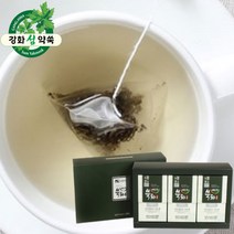 강화 쑥차 선물세트 유기농 강화약쑥 원료 약쑥차 발효쑥차, 3개입, 30티백, 10티백