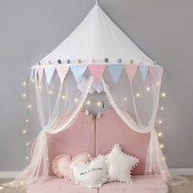 아기방포토존 2층침대 아이방커튼 벽 딸 여아 캐노피, blue tent