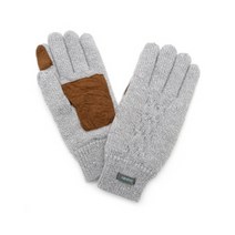 rain s.(레인스) 여성용 손등 꽈배기 니트 털 손가락장갑 - 그레이 다크그레이