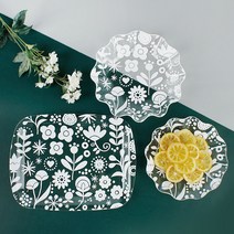 플로라 클리어 트레이 다용도 볼 아크릴 쟁반 화채볼