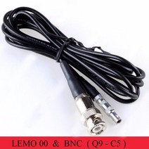 폭 측정기 초음파 탐상용 bnc lemo 연결 케이블(c5-q9) lemo 00 to, 없음