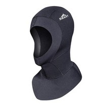 다이빙 후드 모자 스쿠버 SBART3mm 네오프렌 어깨 스피어피싱 장비 여자 남자 겨울 스노클링 수영 잠수복, [03] L, [01] Black 3mm