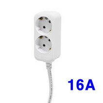 220V 돼지코 2구 10M 전기멀티탭 접지플러그 콘센트