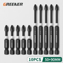 Greener 스크류 전기 스크루 드라이버 세트 50 65 70 90 150mm 충격 강한 자기 배치 헤드 크로스 고경도 핸, 50 90mm 10pcs_15