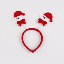 크리스마스 머리띠 XMAS 루돌프 산타 트리 사슴 성탄절 방울, A (2)아기곰돌이머리띠