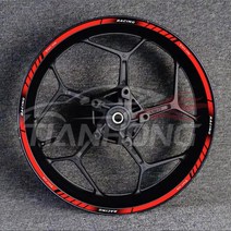 야마하 Mt09 오토바이 휠 허브 MT-09 로고 데칼 수정 17 인치 림 반사 스티커의 전체 세트, 02 MT-09