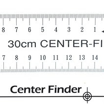 투명 아크릴 센터 플렉시블 룰러 파인더 자 30cm