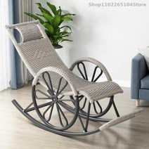 흔들 의자 긴 성인 발코니 가족 레저 야외 노인 낮잠 등나무 무료 쉬운 Chaise, 23 50x90x135cm   23