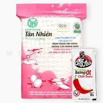 월드푸드 베트남 물없이 싸먹는 라이스페이퍼 반짱 씨우몽 반쎄오 월남쌈 BANH TRANG, 300g + 칠리소스10g, 1봉