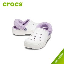 크록스 바야 라인드 퍼즈 스트랩 공용 털샌들 206633-577