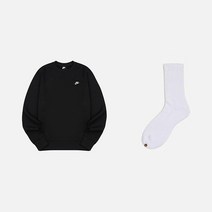 나이키 NSW 클럽 맨투맨 BV2663-010 +웰던 양말