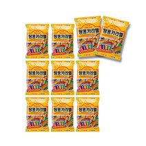 크라운제과 땅콩카라멜 120g x 10개 추억의과자 군것질 간식거리 땅콩페이스트